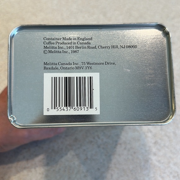 Vintage original coffee tin “melitta” late 1980’s Home Decor - Picture 7 of 9